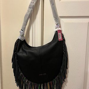 Black Dina Fringe Hobo handbag - Candy
